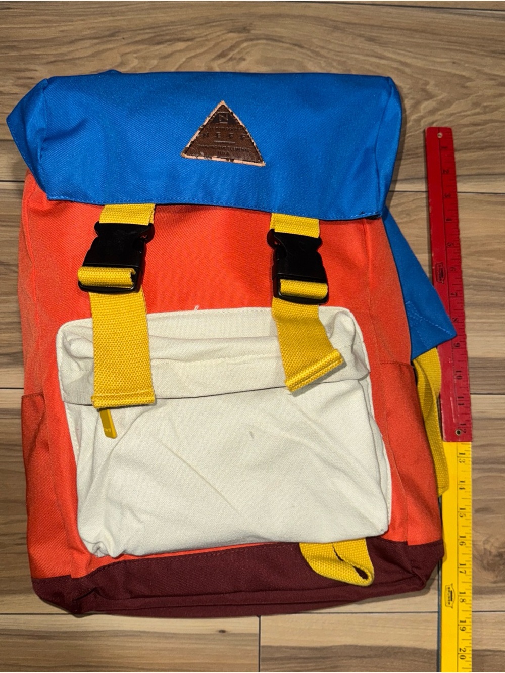 HUF Worldwide Top Loader Buckle Skater Surf College School Thick Strap Bag Bloc